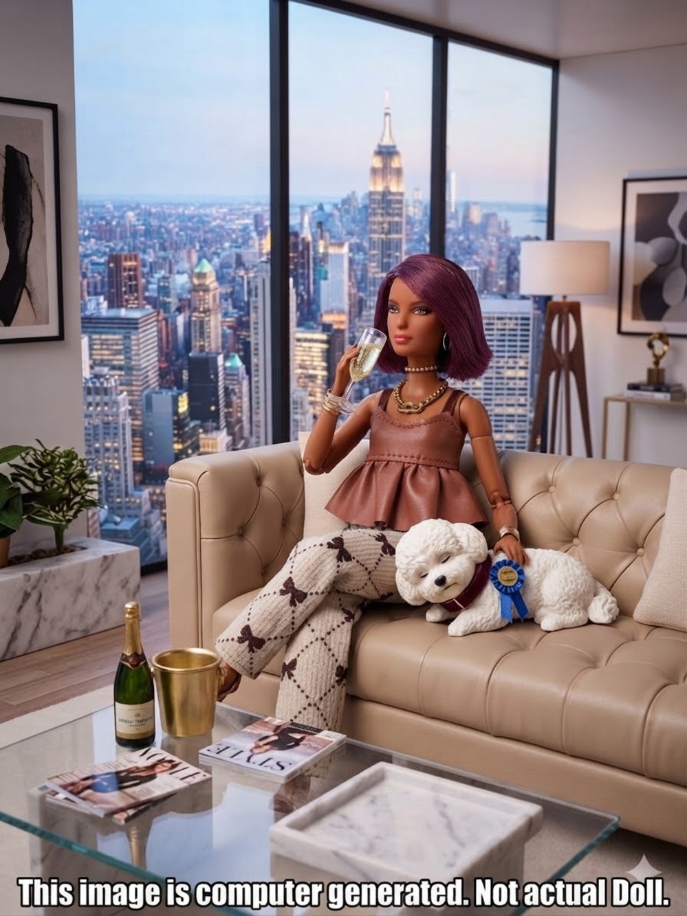 Custom "Old Money" High-Rise Penthouse Fashion Barbie